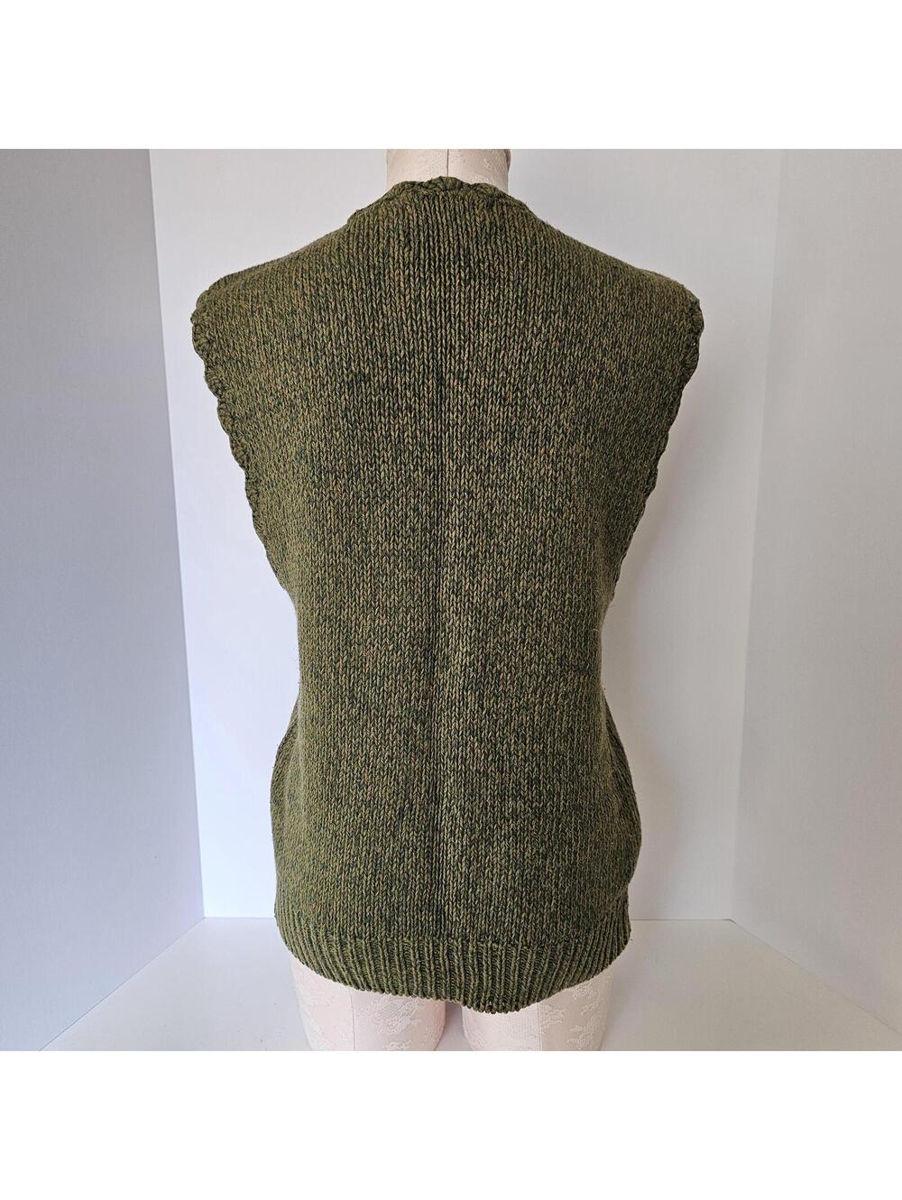 Vintage Herman Geist Sweater Vest Linen Cotton Embroidered Boho Cottagecore Knit - Picture 4 of 12